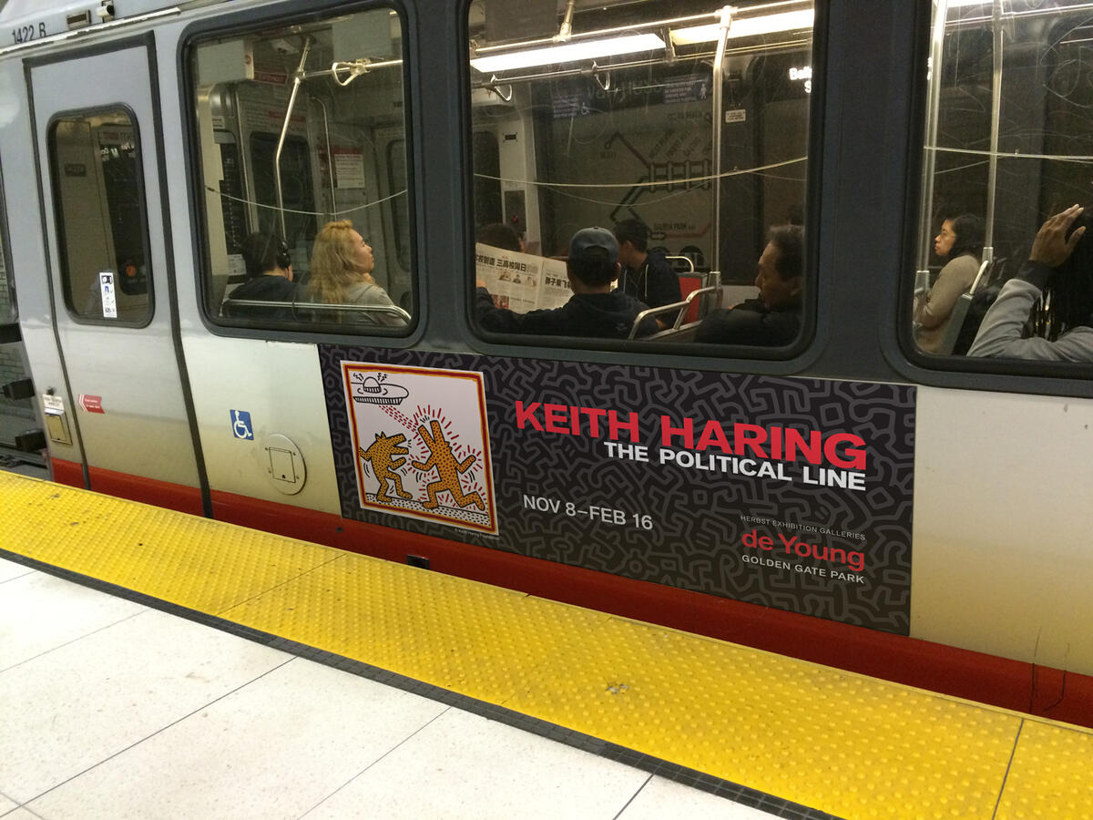 FAMSF Haring Exhibition on Muni