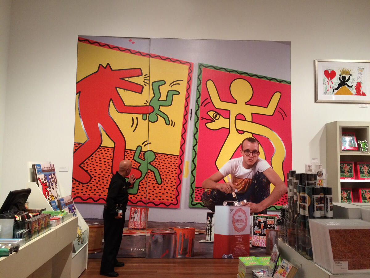 FAMSF Haring Exhibition Store Graphics