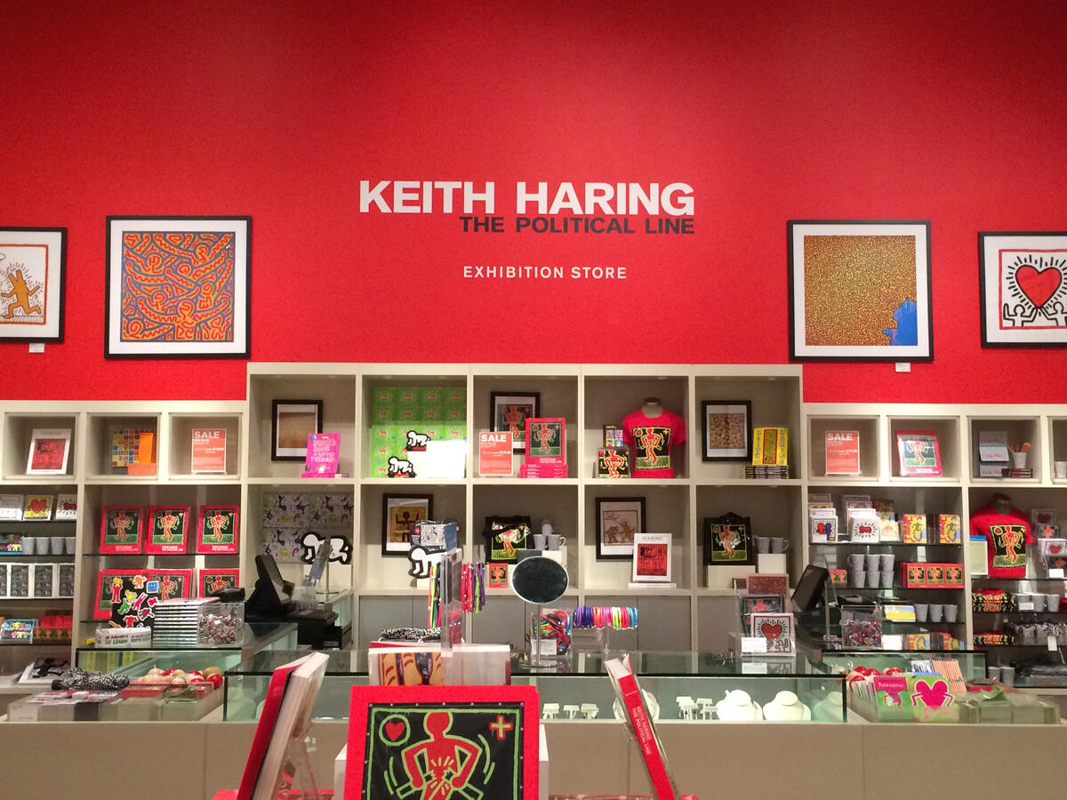 FAMSF Haring Exhibition Store Graphics