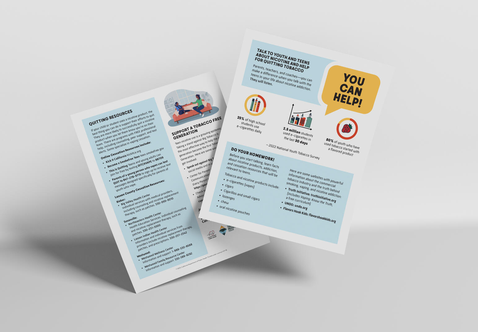 Teens and Nicotine Education Flyer