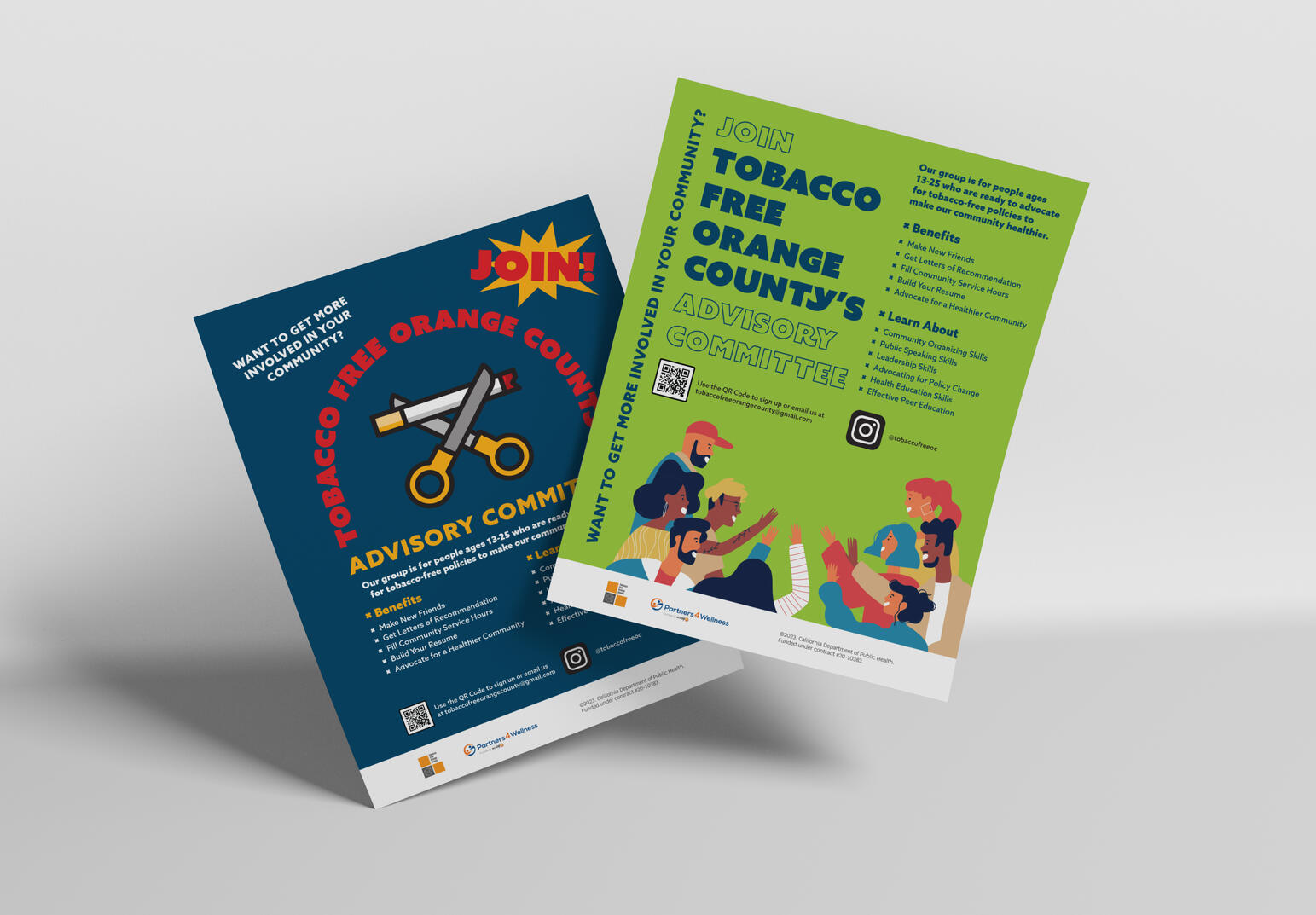 Orange County Tobacco Free Advisory Committee Flyers